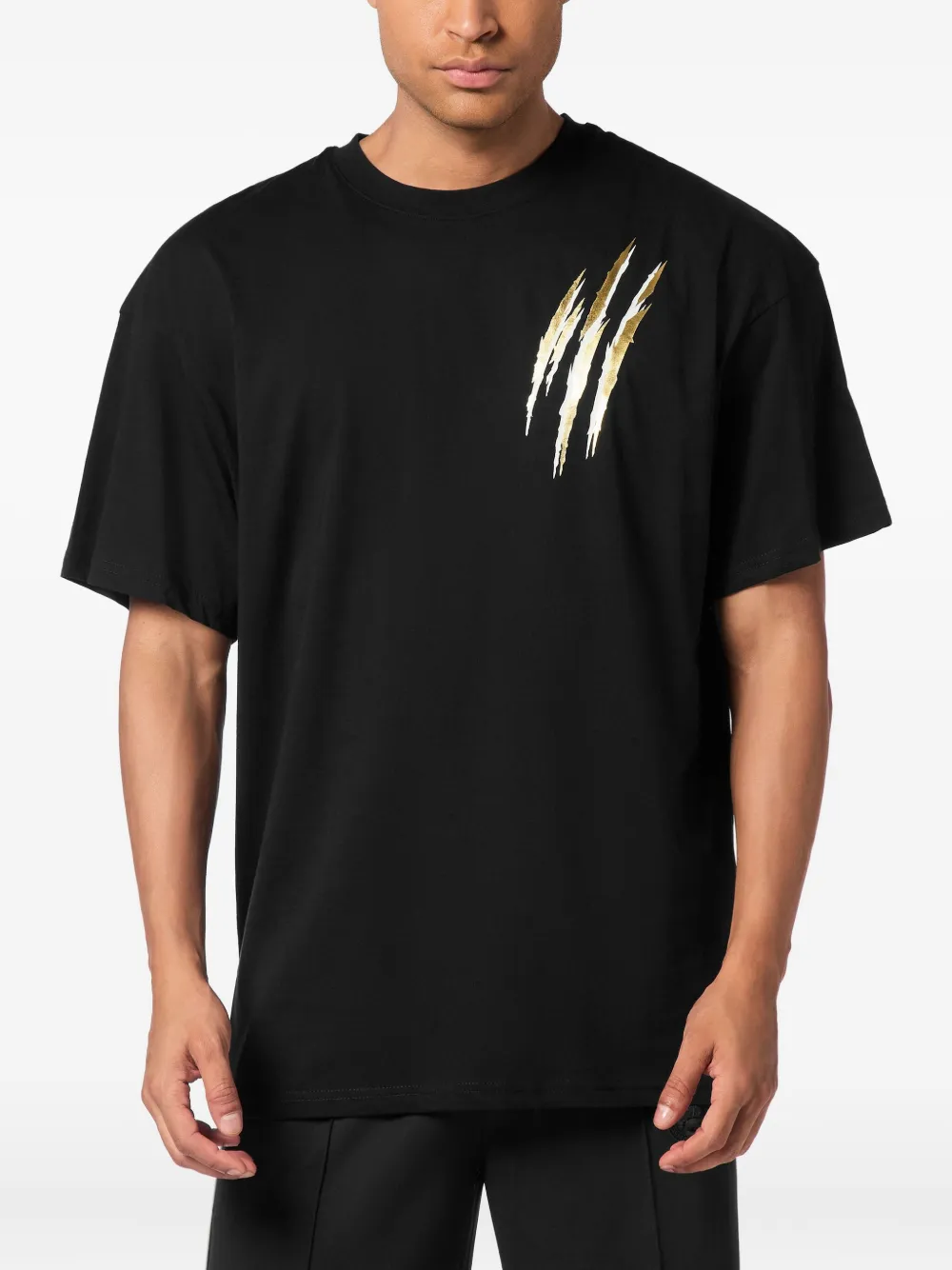 Plein Sport T-shirt met print Zwart