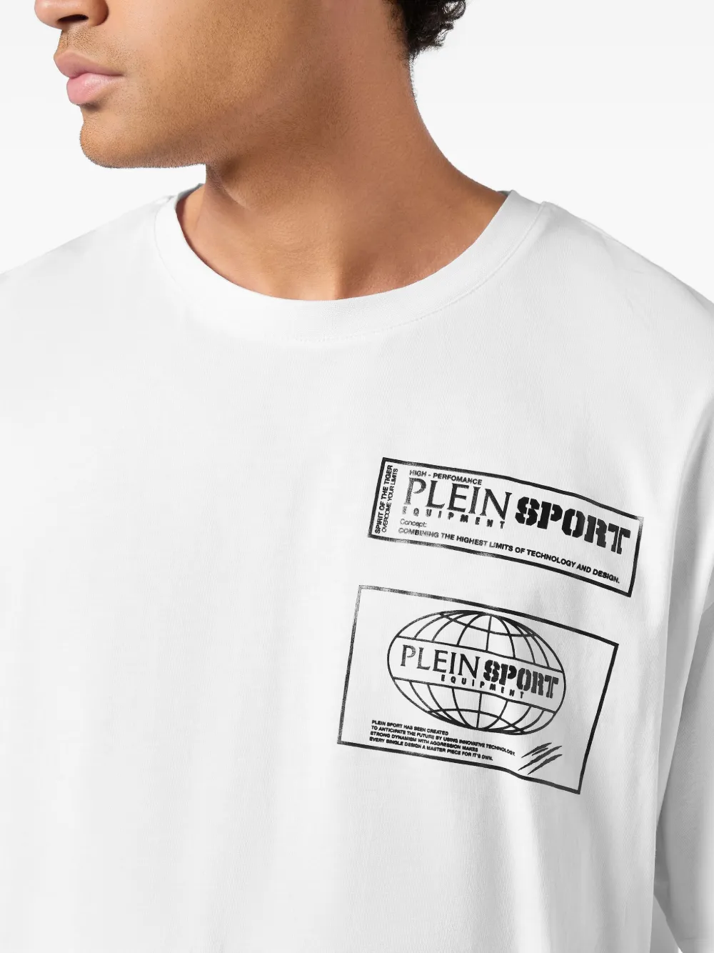 Plein Sport logo-print T-shirt Wit