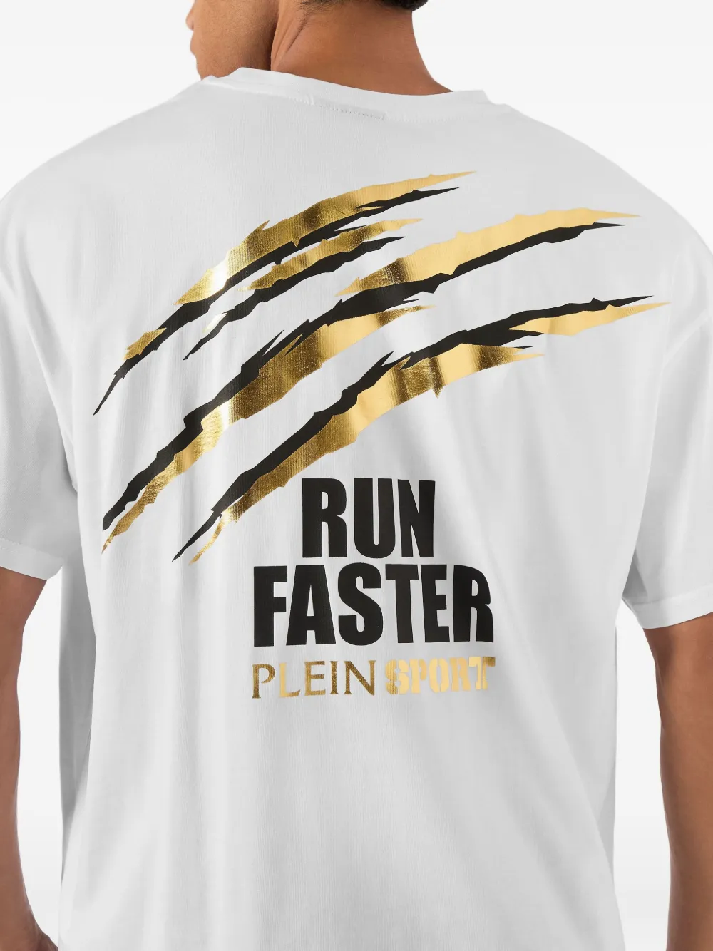 Plein Sport T-shirt met grafische print Wit