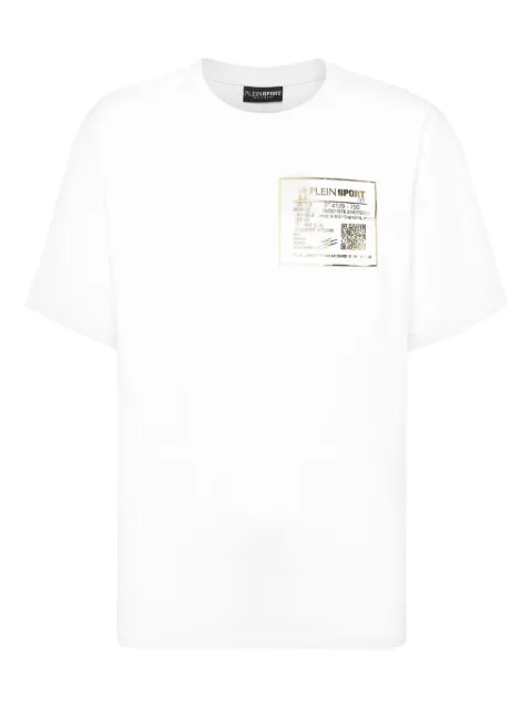 Plein Sport t-shirt en coton à logo doré