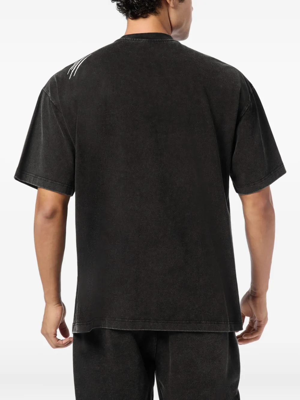 Plein Sport T-shirt met logoplakkaat Zwart