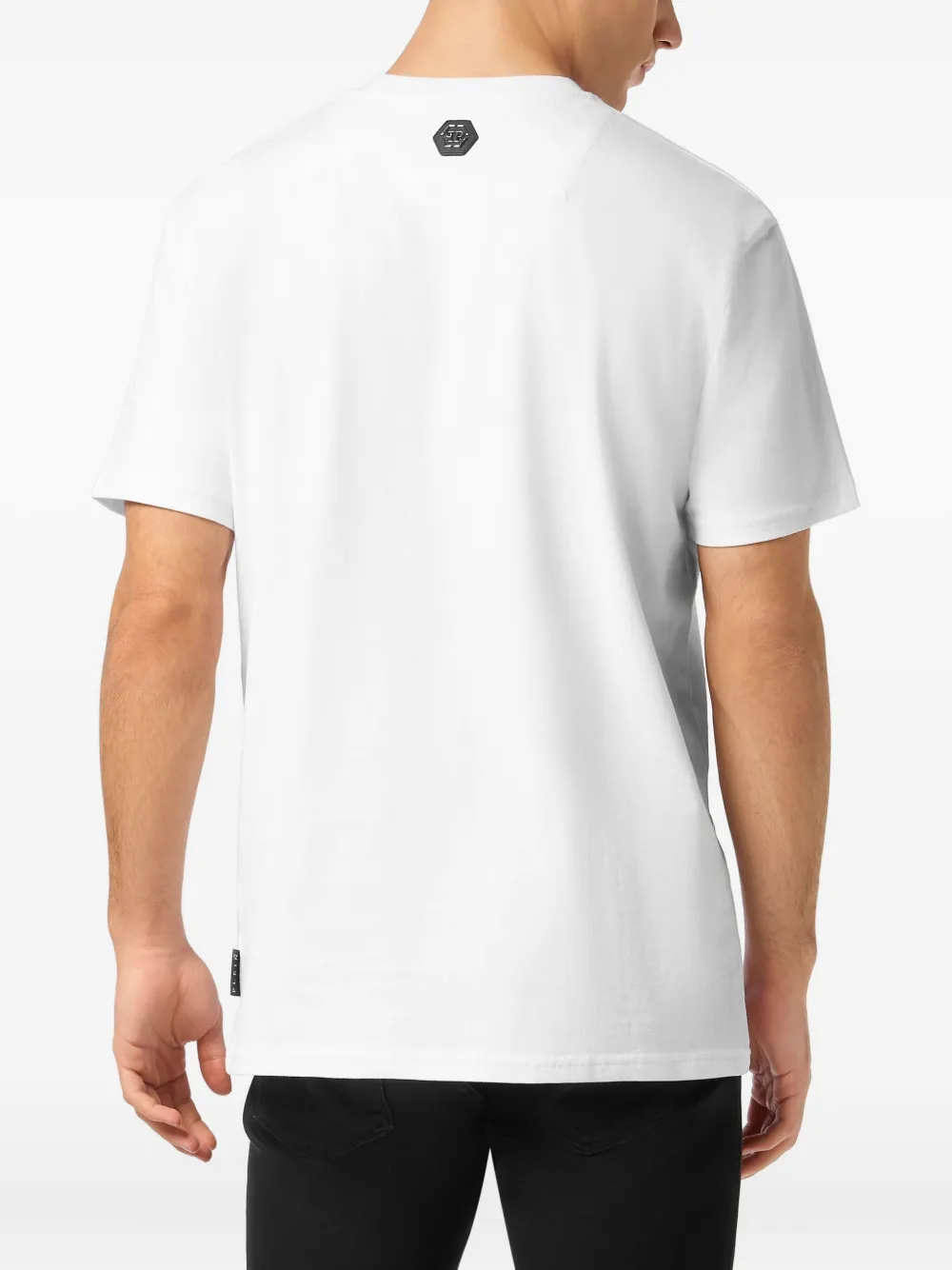 Philipp Plein T-shirt met doodskopprint Wit
