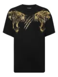 Plein Sport tiger-head gold-foil T-shirt - Black