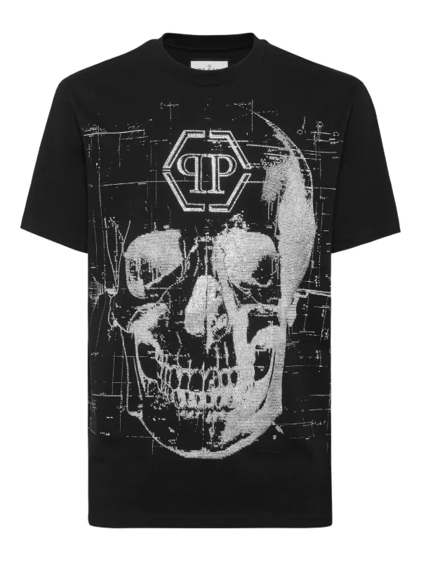 PHILIPP PLEIN スカル Tシャツ Philipp Plein スカル Tシャツ | ブラック | FARFETCH JP