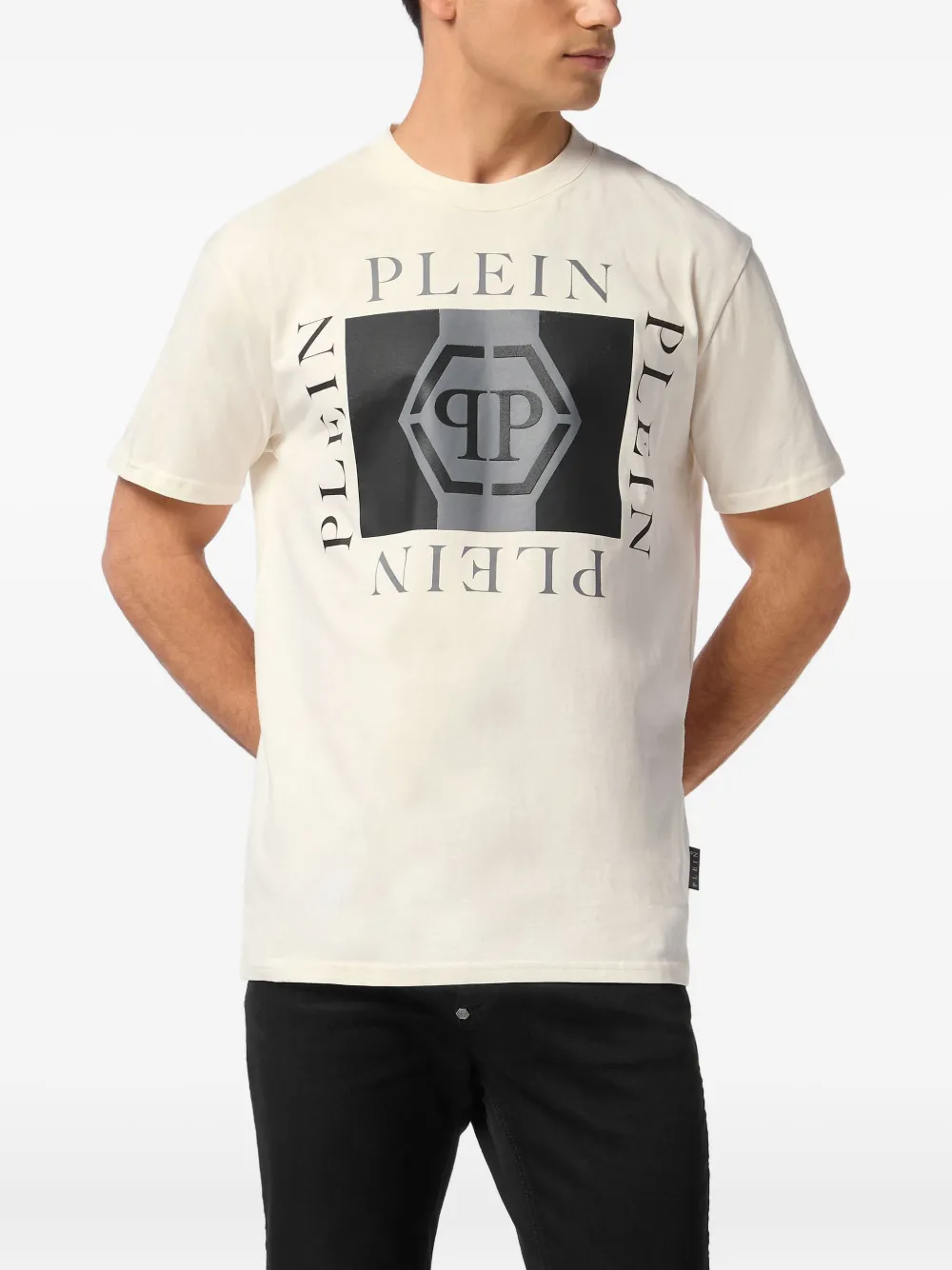 Philipp Plein T-shirt met logoprint Wit