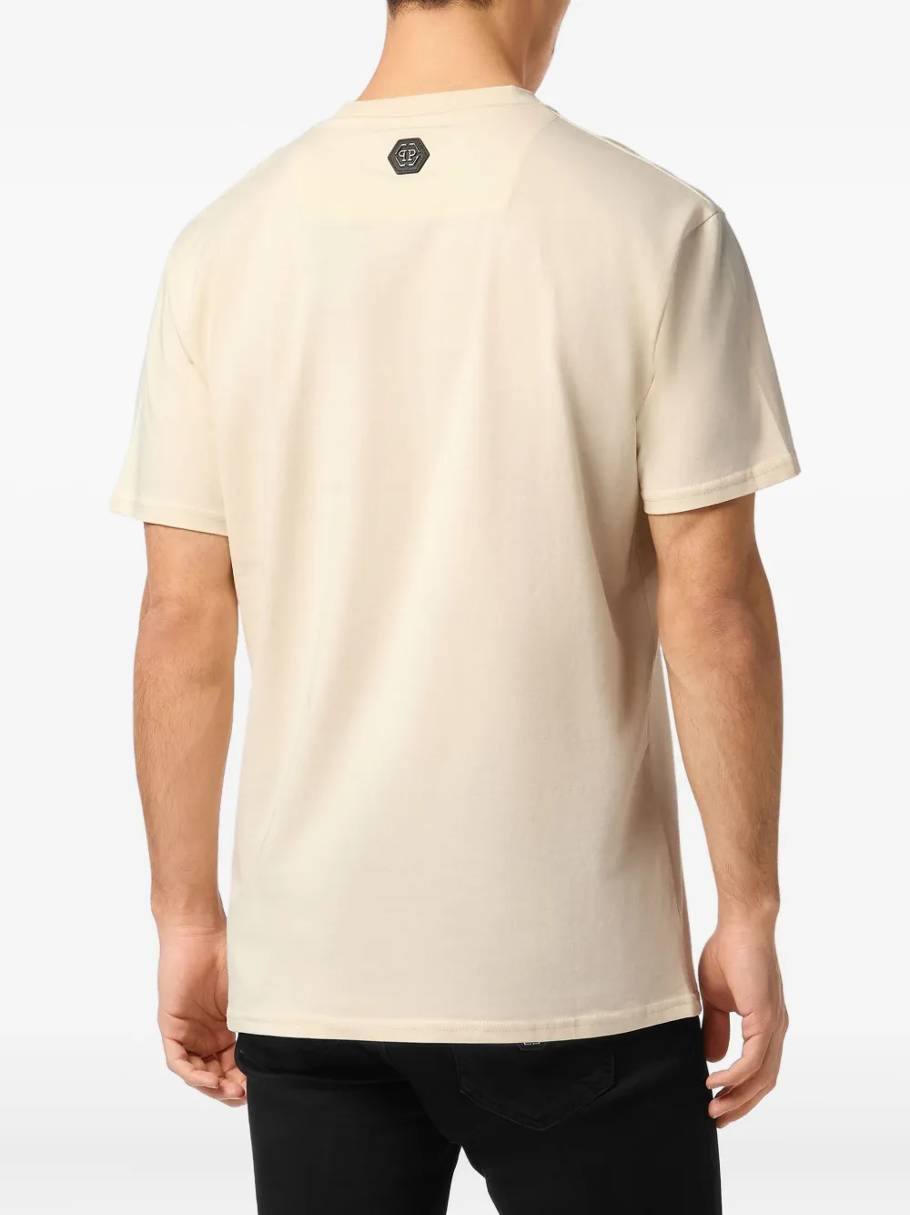 Philipp Plein T-shirt met logoprint Beige