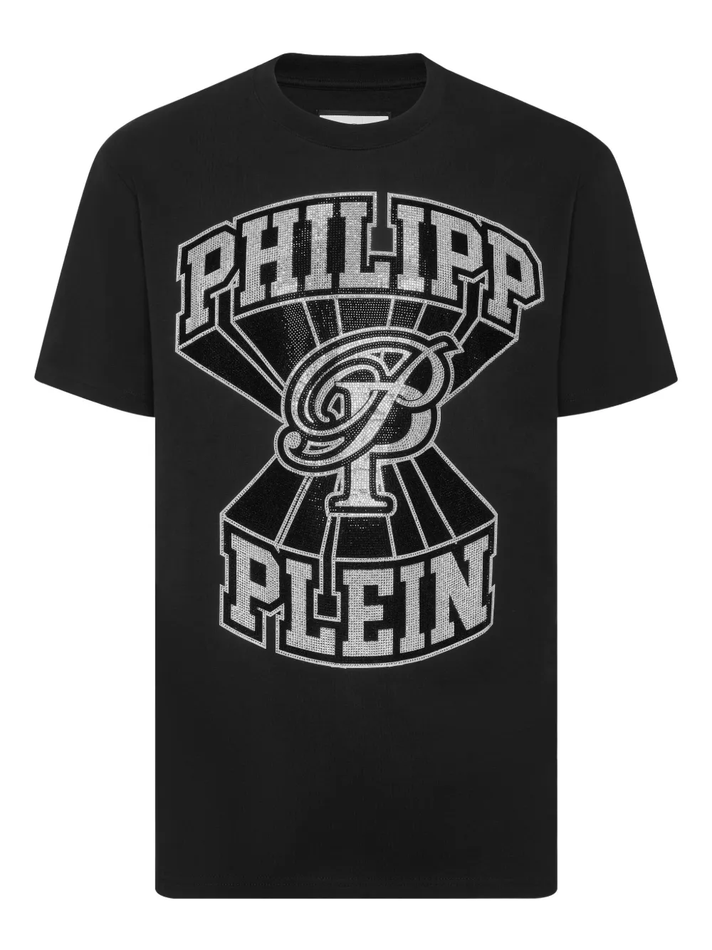 Philipp Plein T-shirt verfraaid met logo Zwart