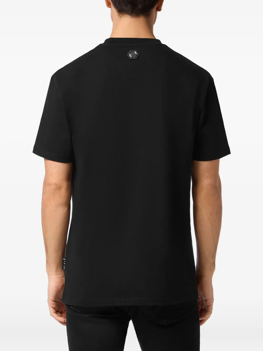 Philipp Plein T-shirt verfraaid met logo Zwart