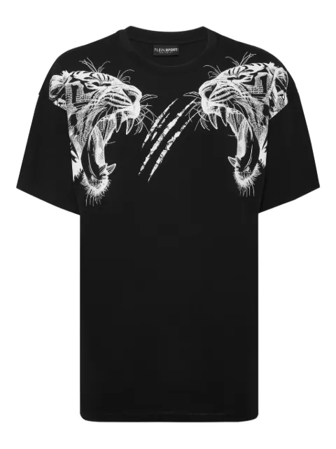 Plein Sport tiger-head round-neck t-shirt