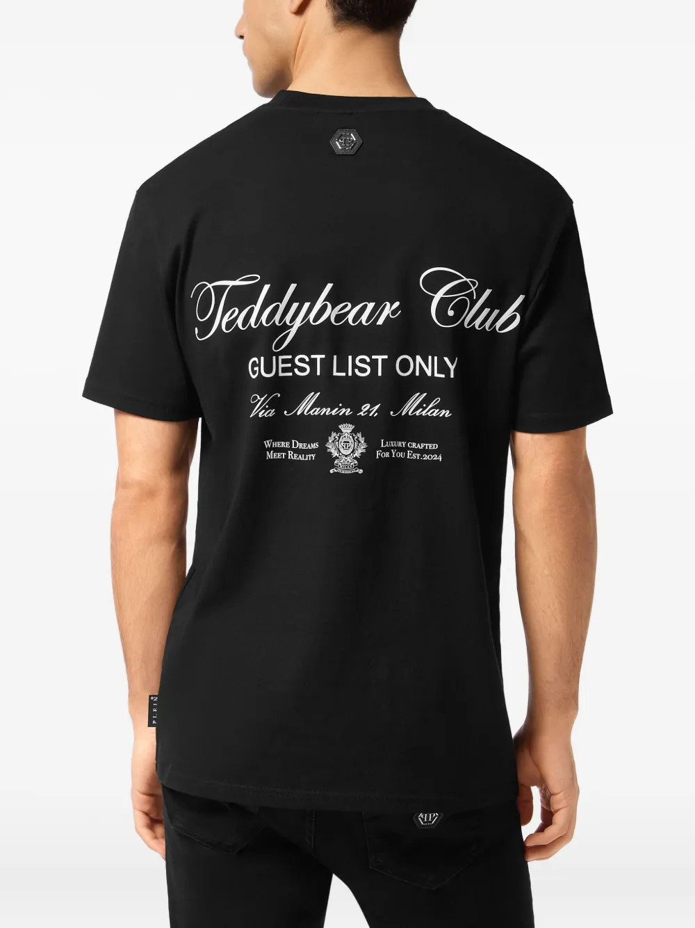 Philipp Plein T-shirt met teddybeerprint Zwart