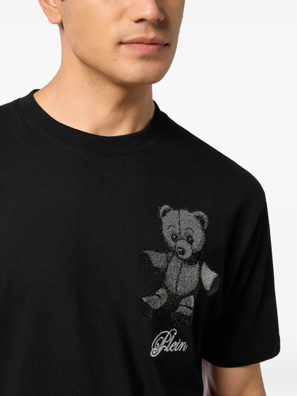 Philipp Plein T-shirt met teddybeerprint Zwart