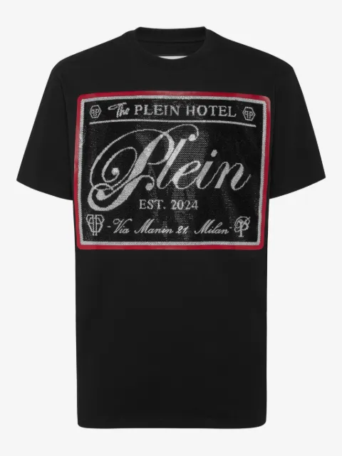 Philipp Plein t-shirt à logo strassé