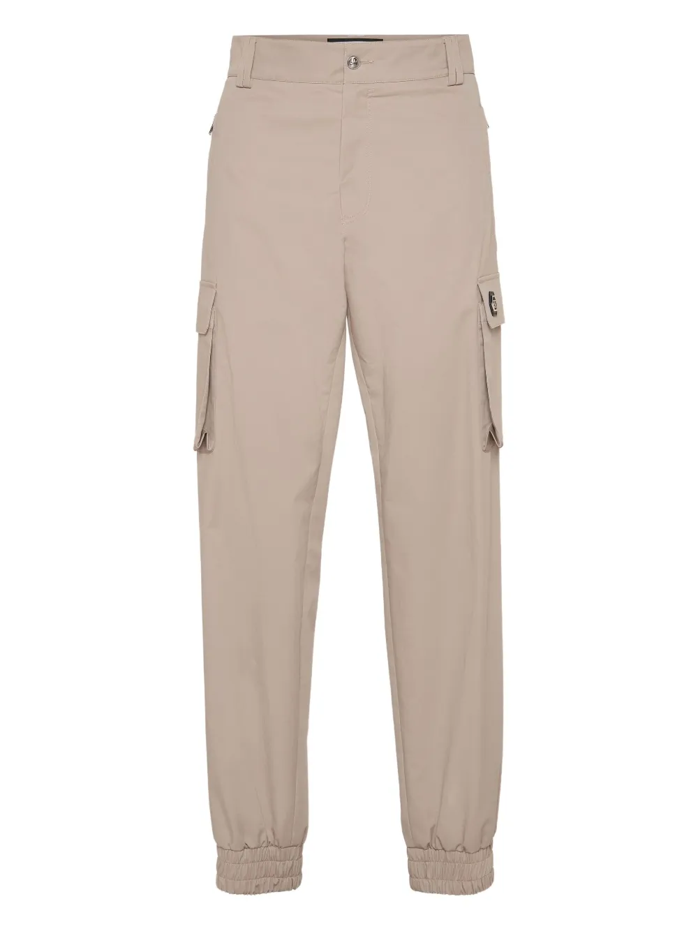 Philipp Plein logo-plaque trousers | Neutrals | Image 1