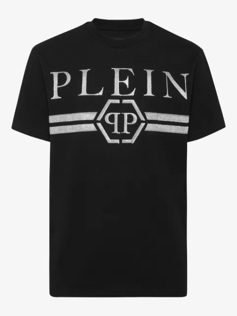 Philipp Plein stones stripes T-shirt