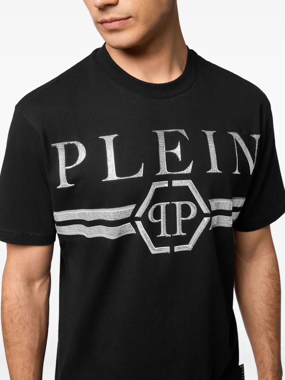 Philipp Plein T-shirt met logoprint Zwart