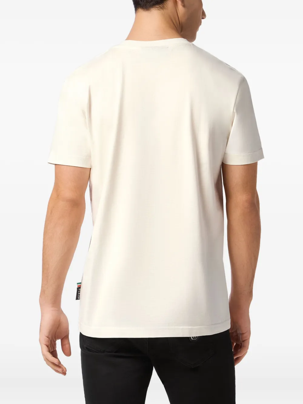 Philipp Plein T-shirt met doodskopprint Wit