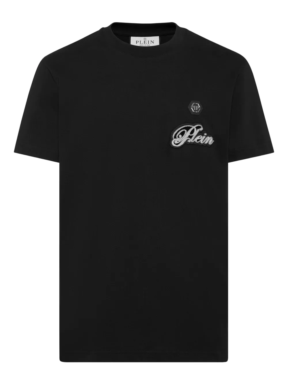 Philipp Plein T-shirt met geborduurd logo Zwart