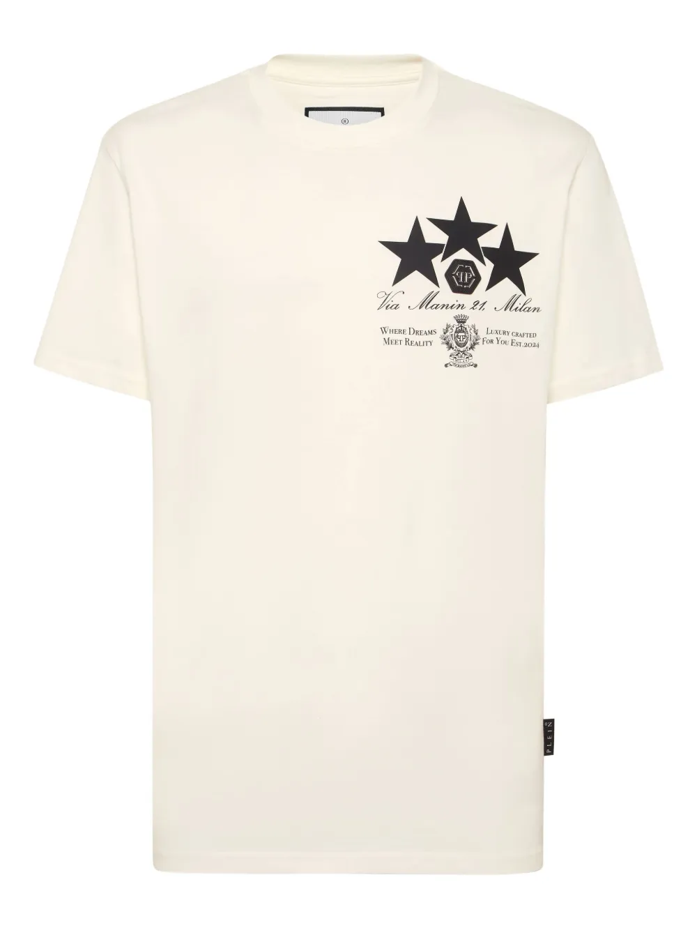 Philipp Plein T-shirt met sterrenprint Wit