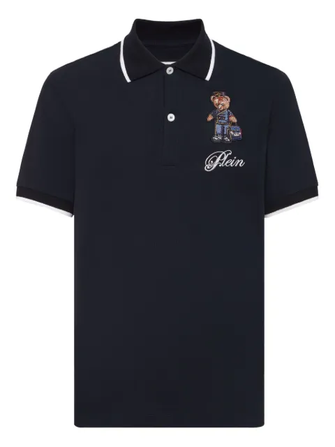 Philipp Plein polo à logo Teddy Bear brodé