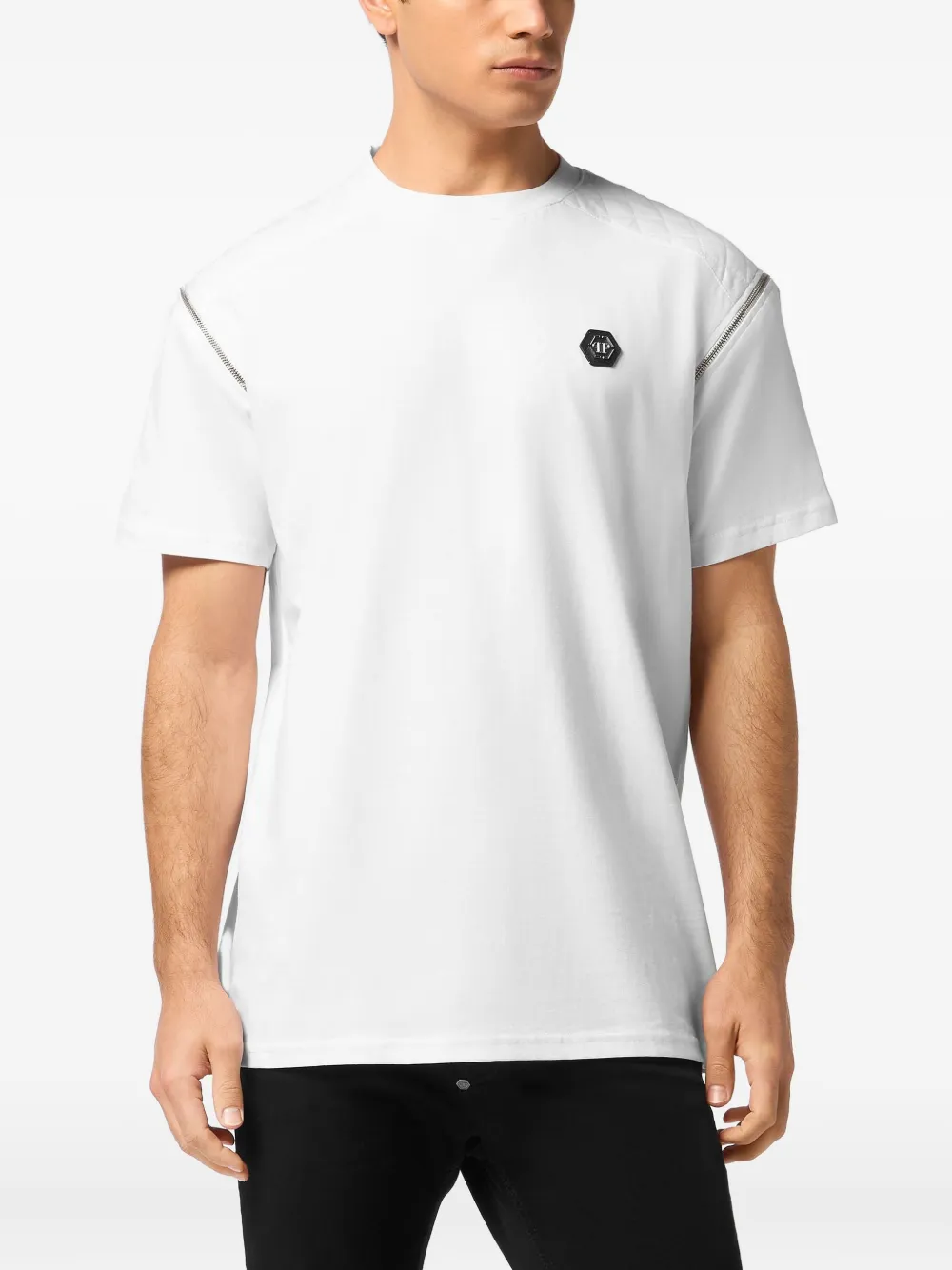 Philipp Plein quilted-shoulder short-sleeve T-shirt | T-Shirts | Image 2