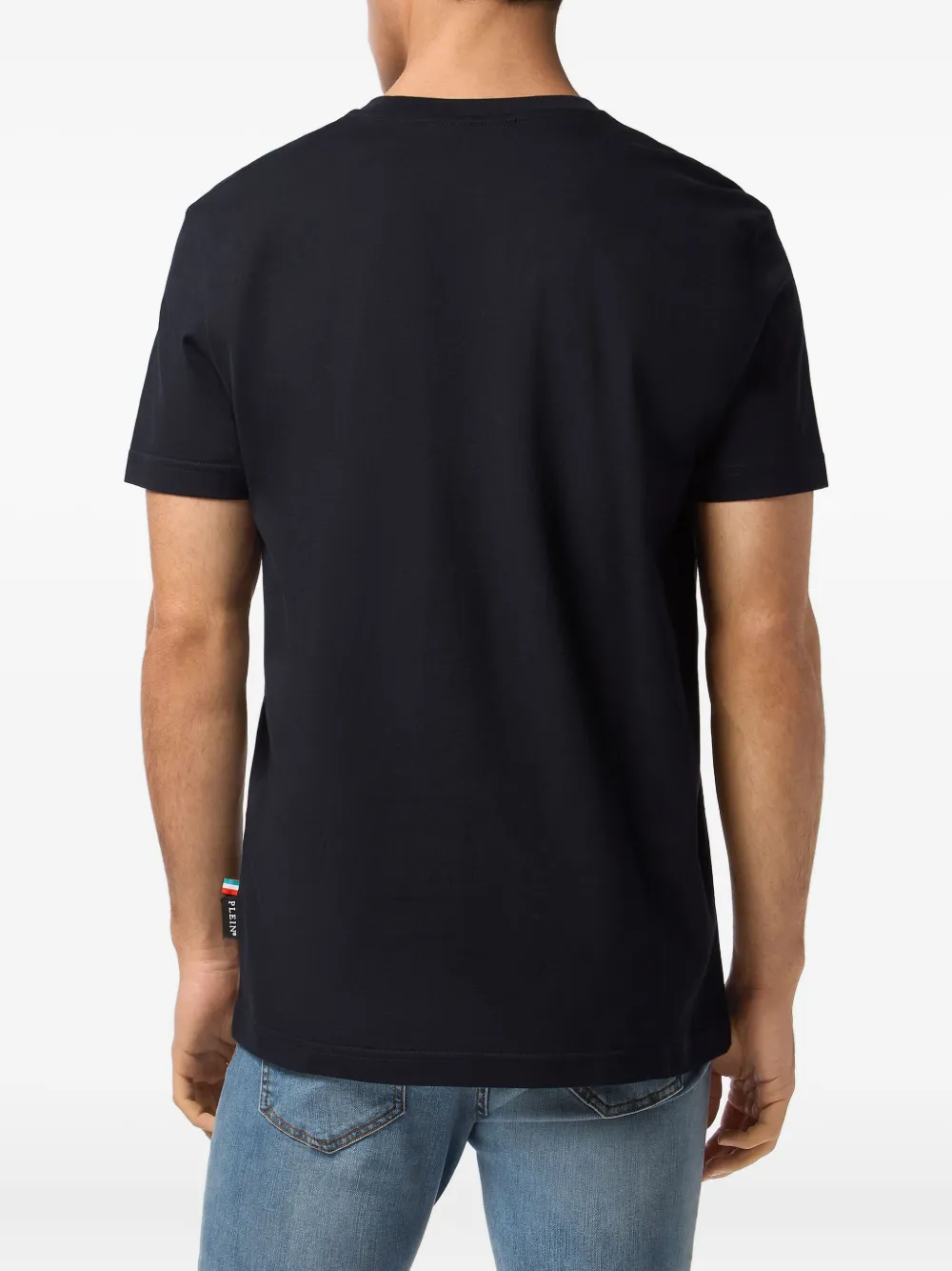 Philipp Plein T-shirt met doodskopprint Blauw