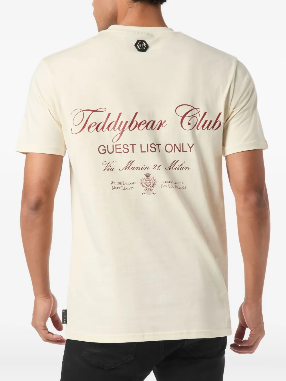 Philipp Plein T-shirt met teddybeer Beige