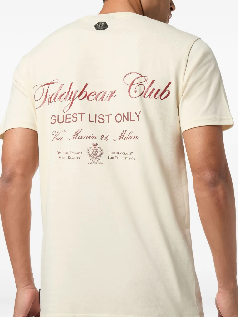 Philipp Plein T-shirt met teddybeer Beige