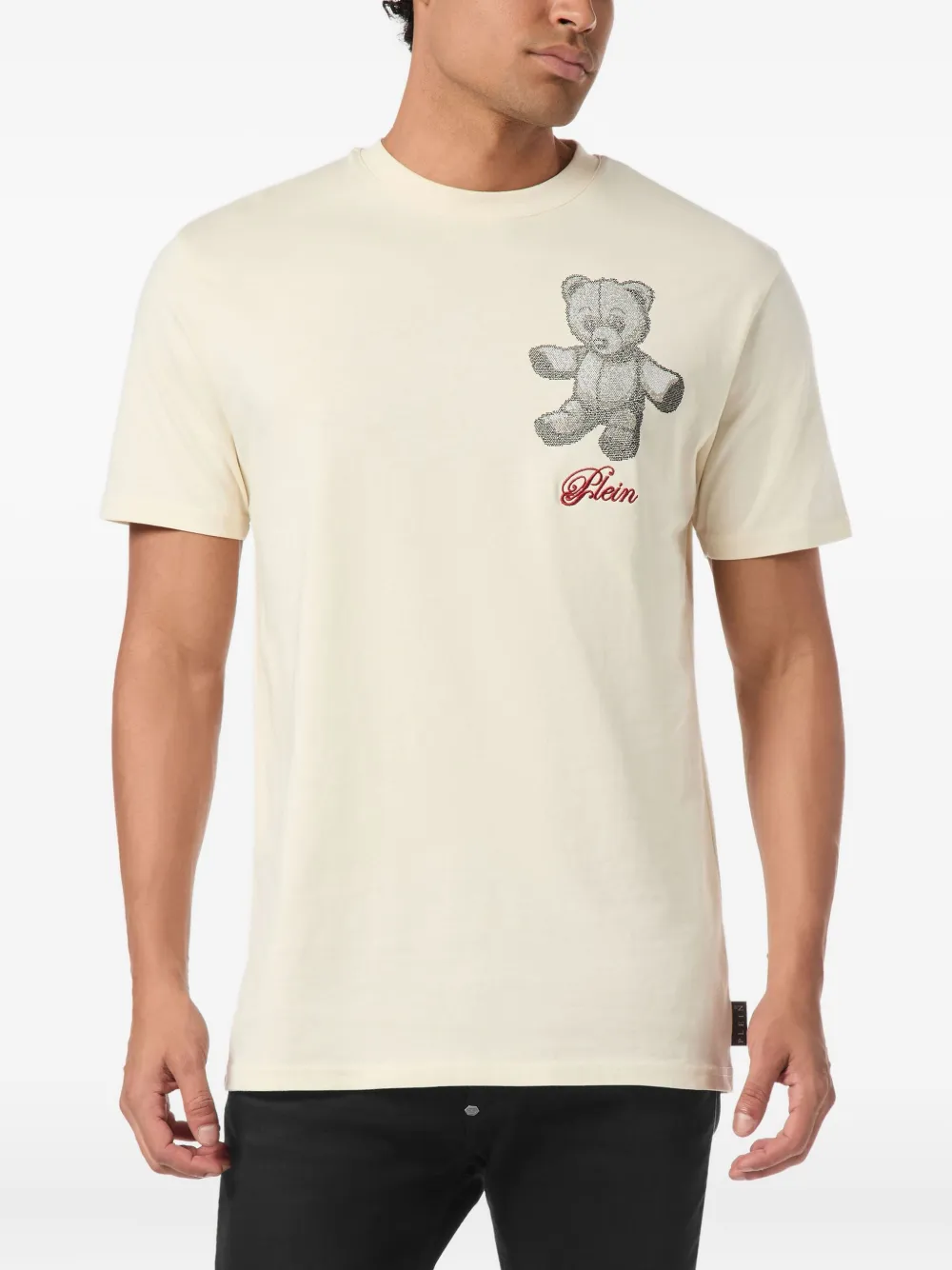 Philipp Plein T-shirt met teddybeer Beige