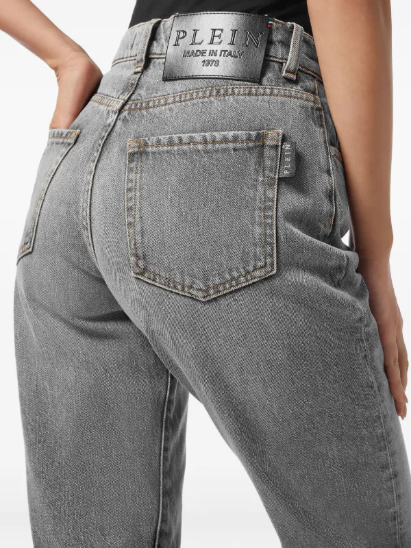 Philipp Plein mom-fit Jeans Grey FARFETCH JO