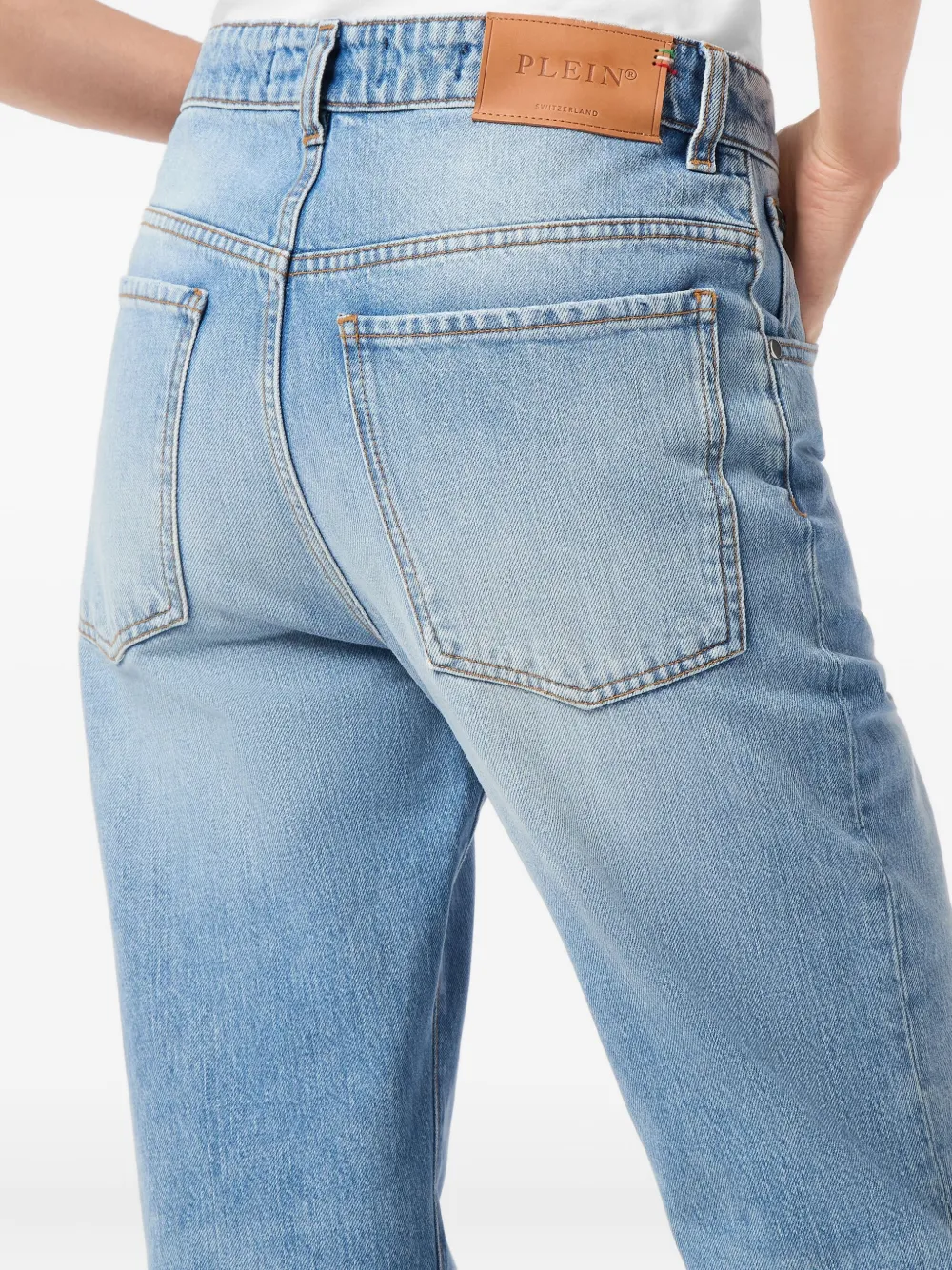 Philipp Plein high-waisted jeans Blauw