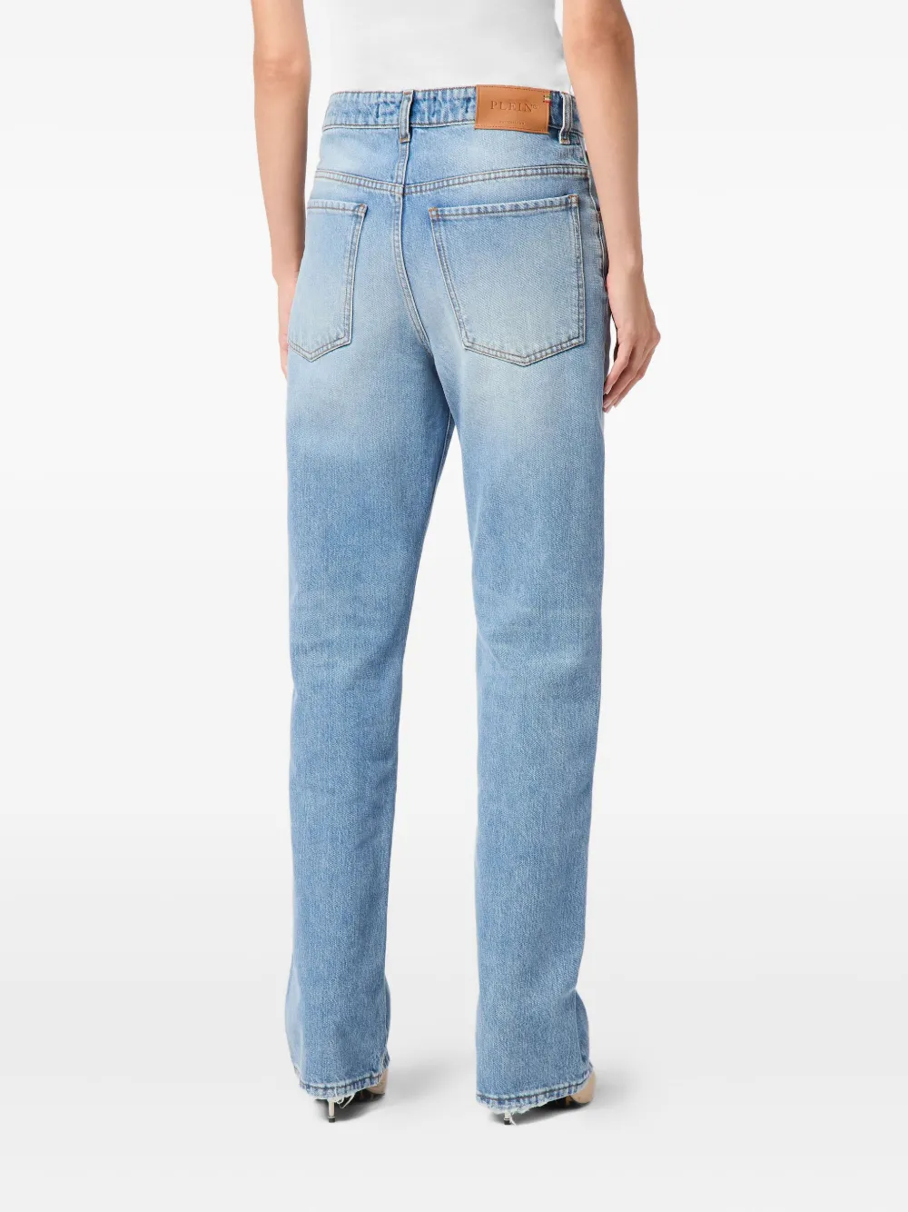 Philipp Plein high-waisted jeans Blauw