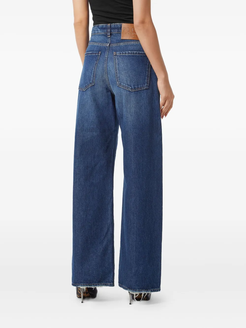 Philipp Plein Skater-fit jeans Blauw
