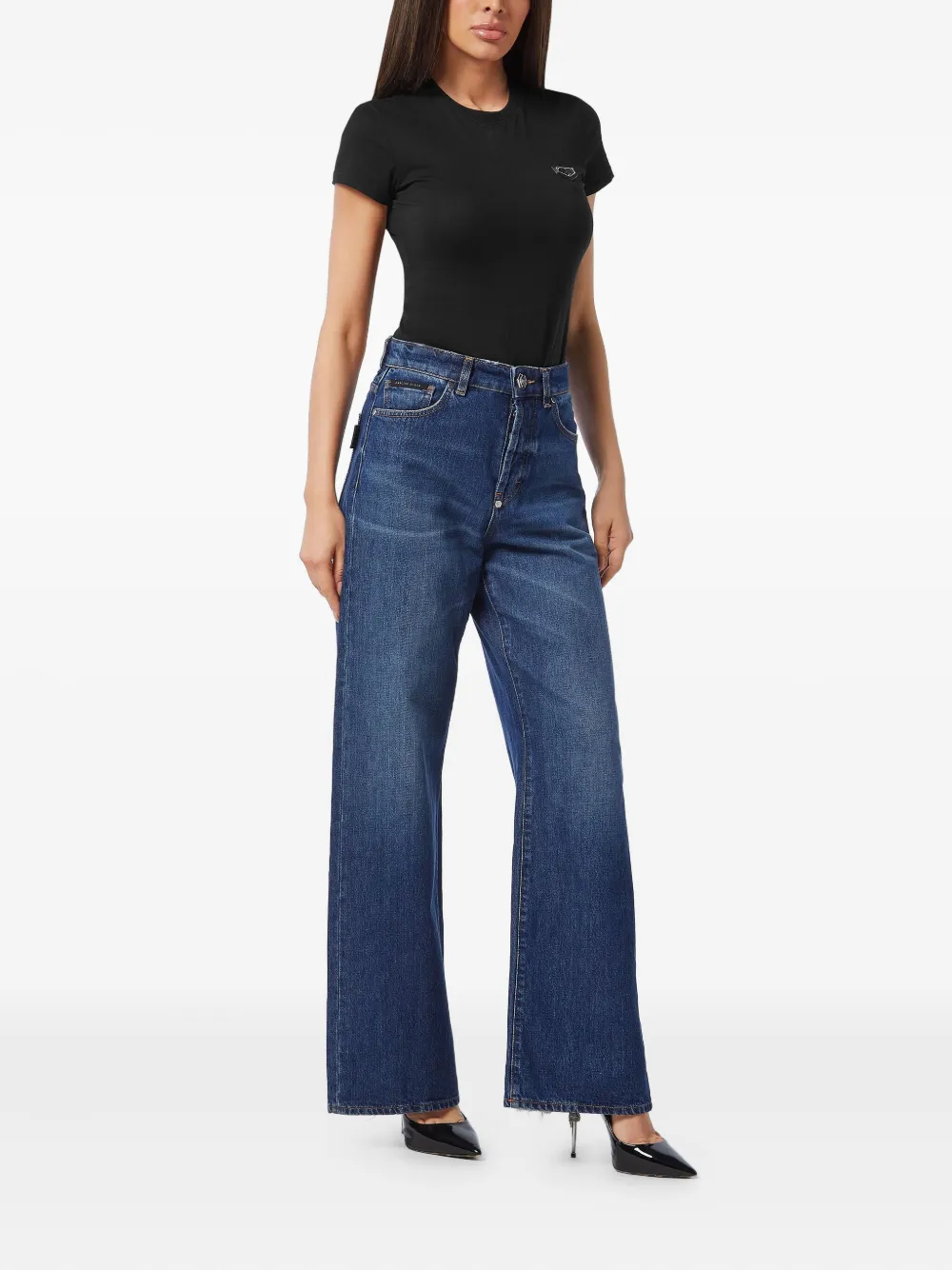 Philipp Plein Skater-fit jeans - Blauw