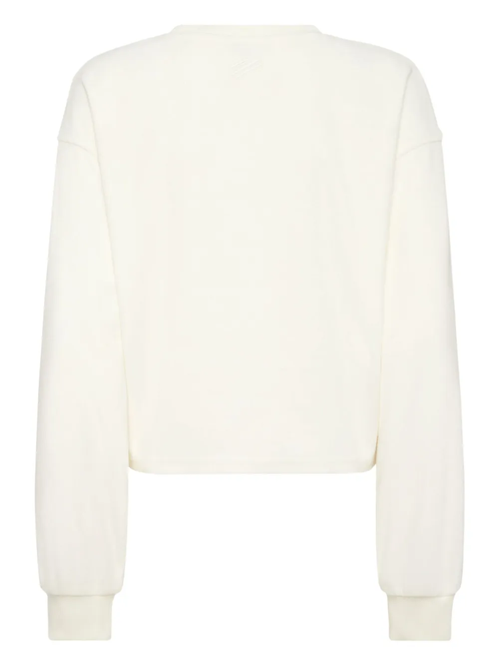 Plein Sport Sponge Round-neck Sweatshirt In White