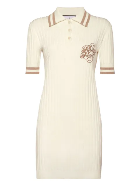 Philipp Plein vestido tejido estilo playera tipo polo tejido