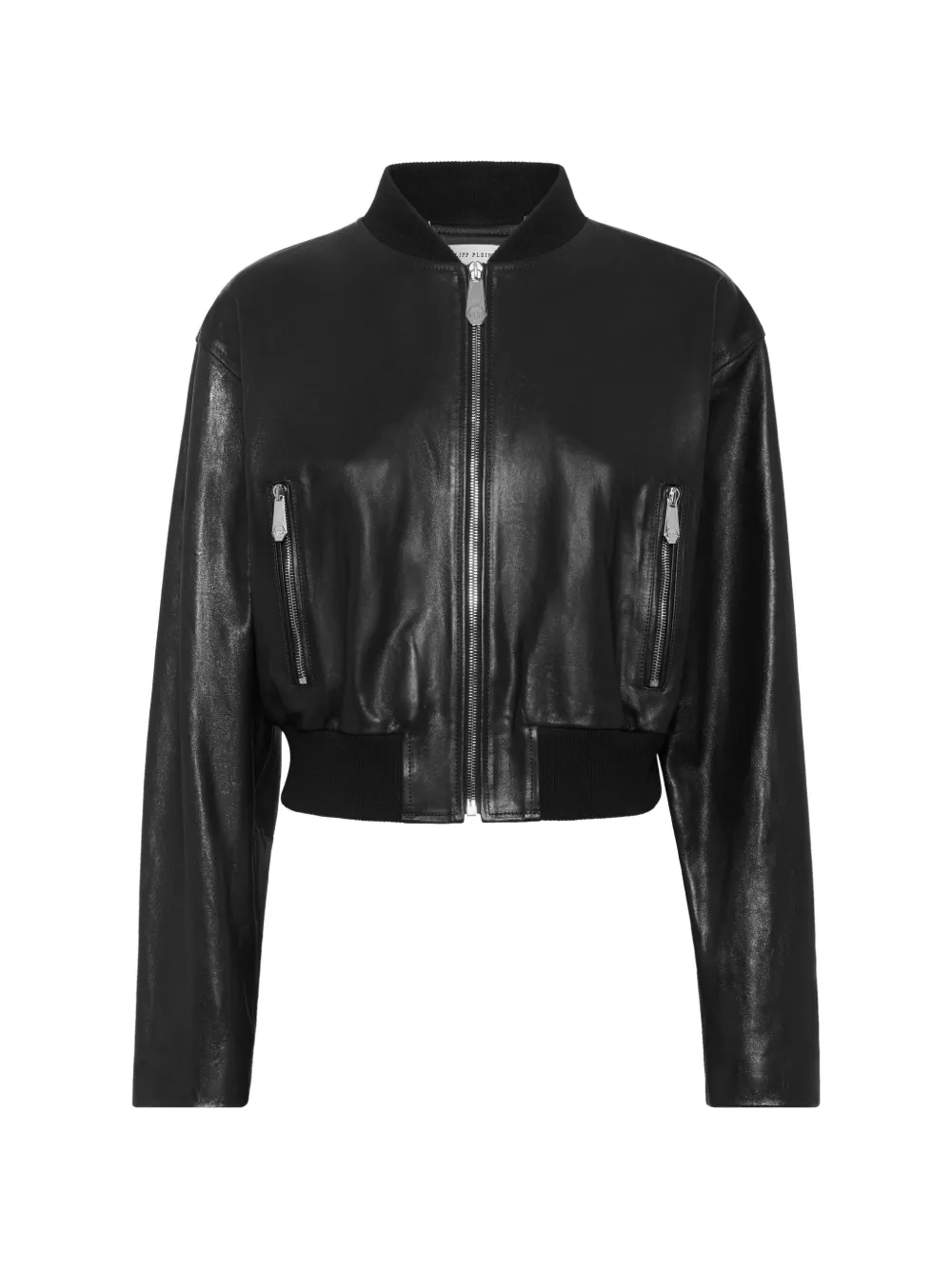 Philipp Plein Cropped bomberjack Zwart
