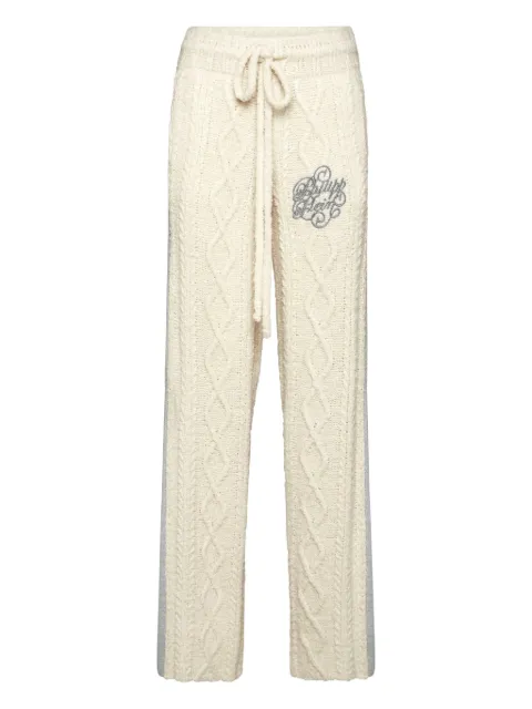 Philipp Plein knitted straight-leg trousers