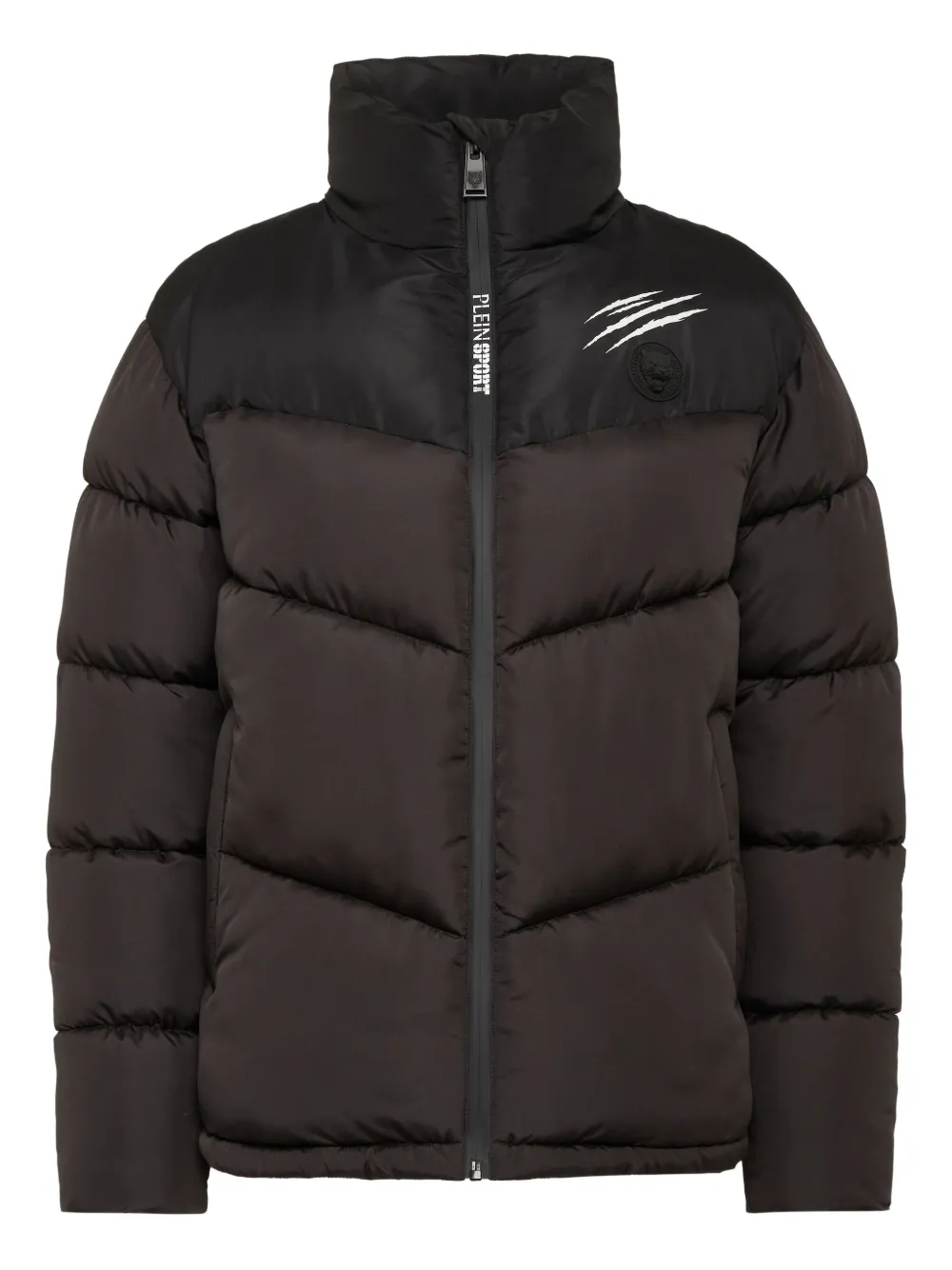 Plein Sport Piumino con stampa - "02 black"