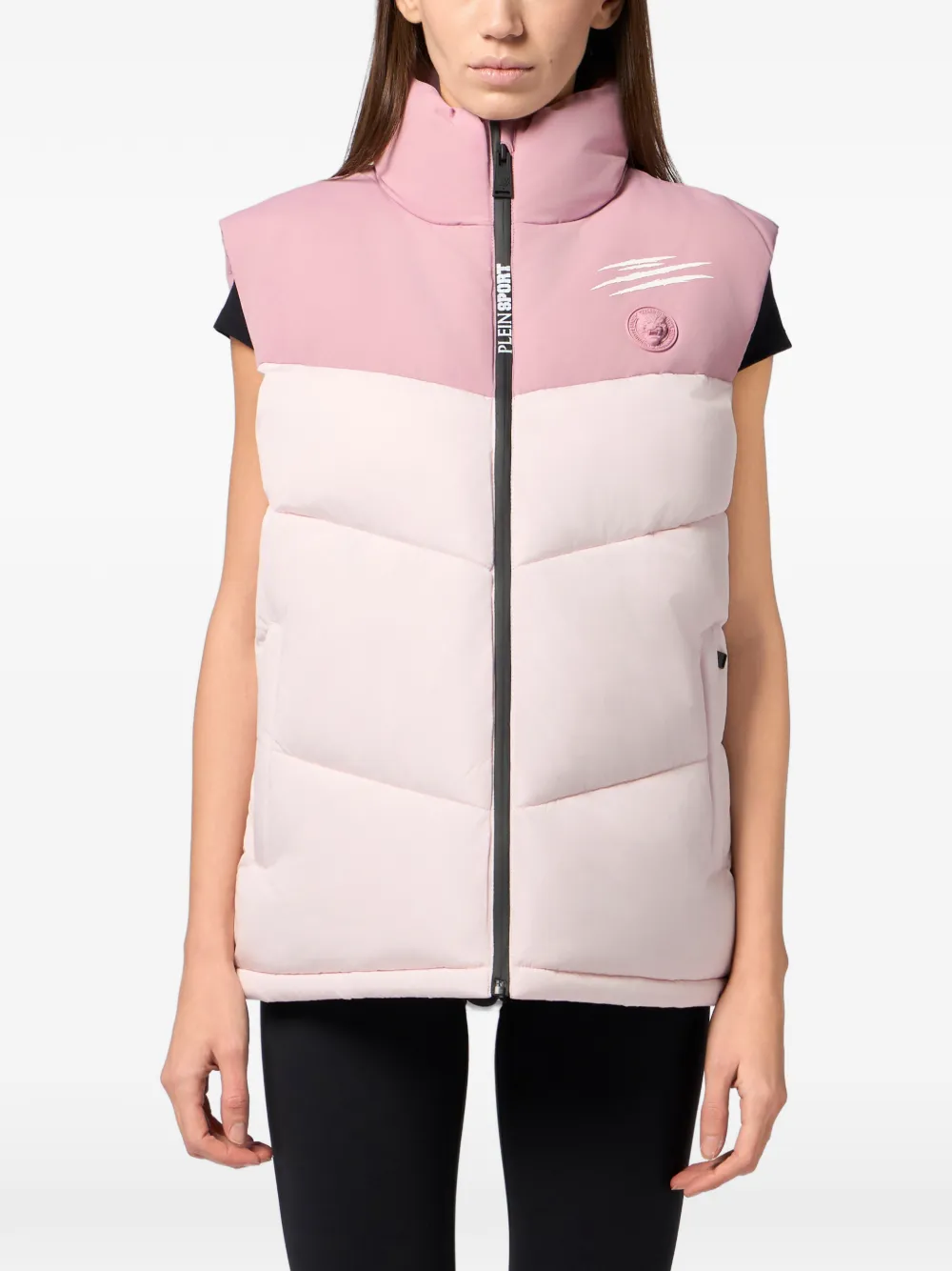 Plein Sport Bodywarmer met logodetail Roze