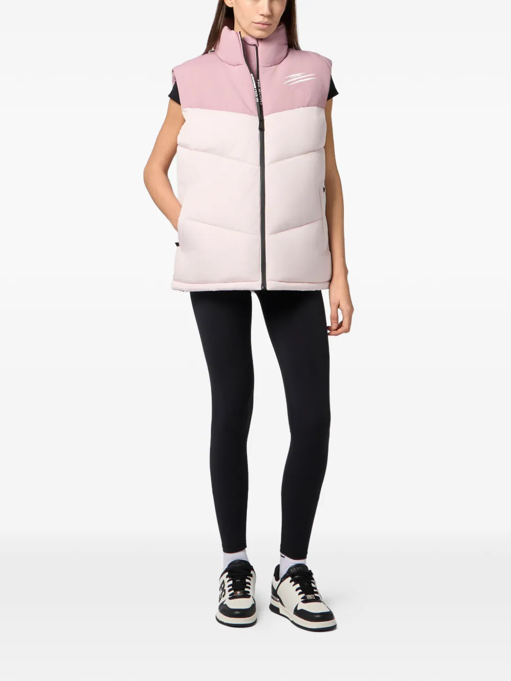 Plein Sport Bodywarmer met logodetail Roze