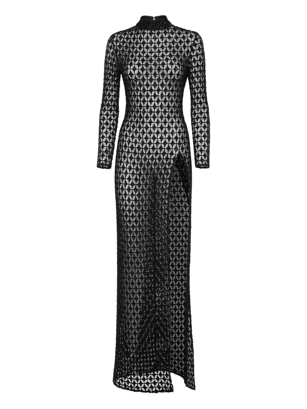 Philipp Plein Embroidered Crystal maxi dress | Black | Image 1