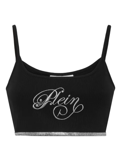 Philipp Plein Strass Signature mini tank top