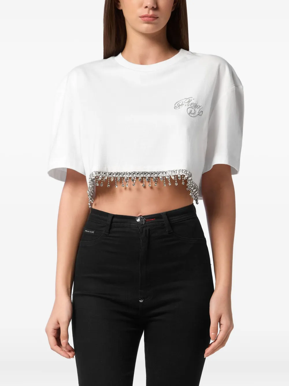 Philipp Plein Signature cropped T-Shirt | T-Shirts & Jersey Shirts | Image 2