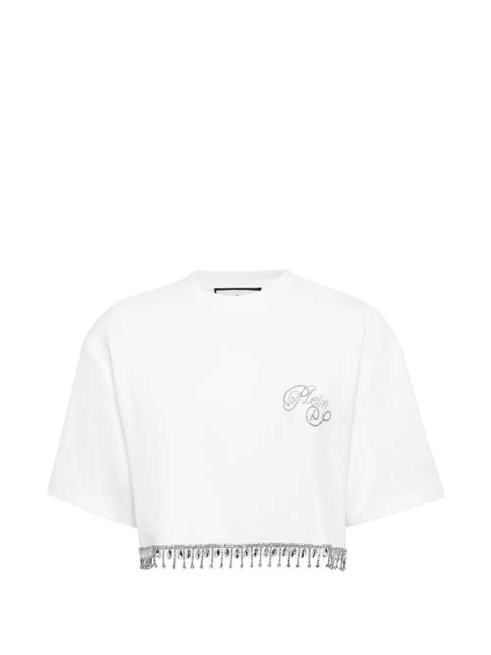 Philipp Plein T-shirt Signature crop - Bianco
