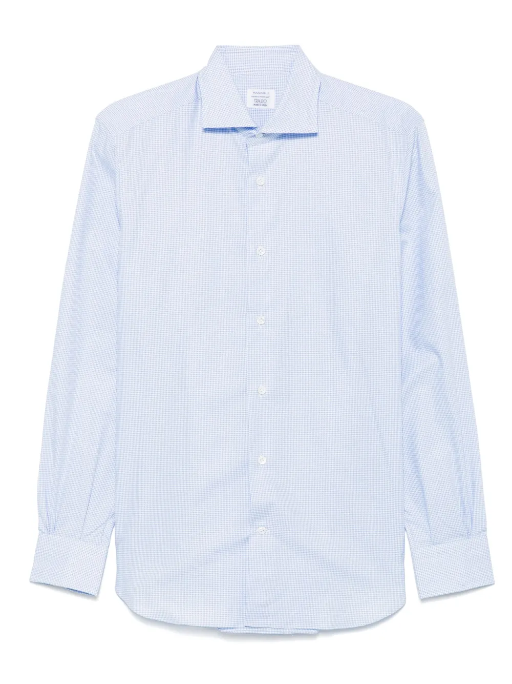 Mazzarelli houndstooth-pattern shirt | Blue | Image 1