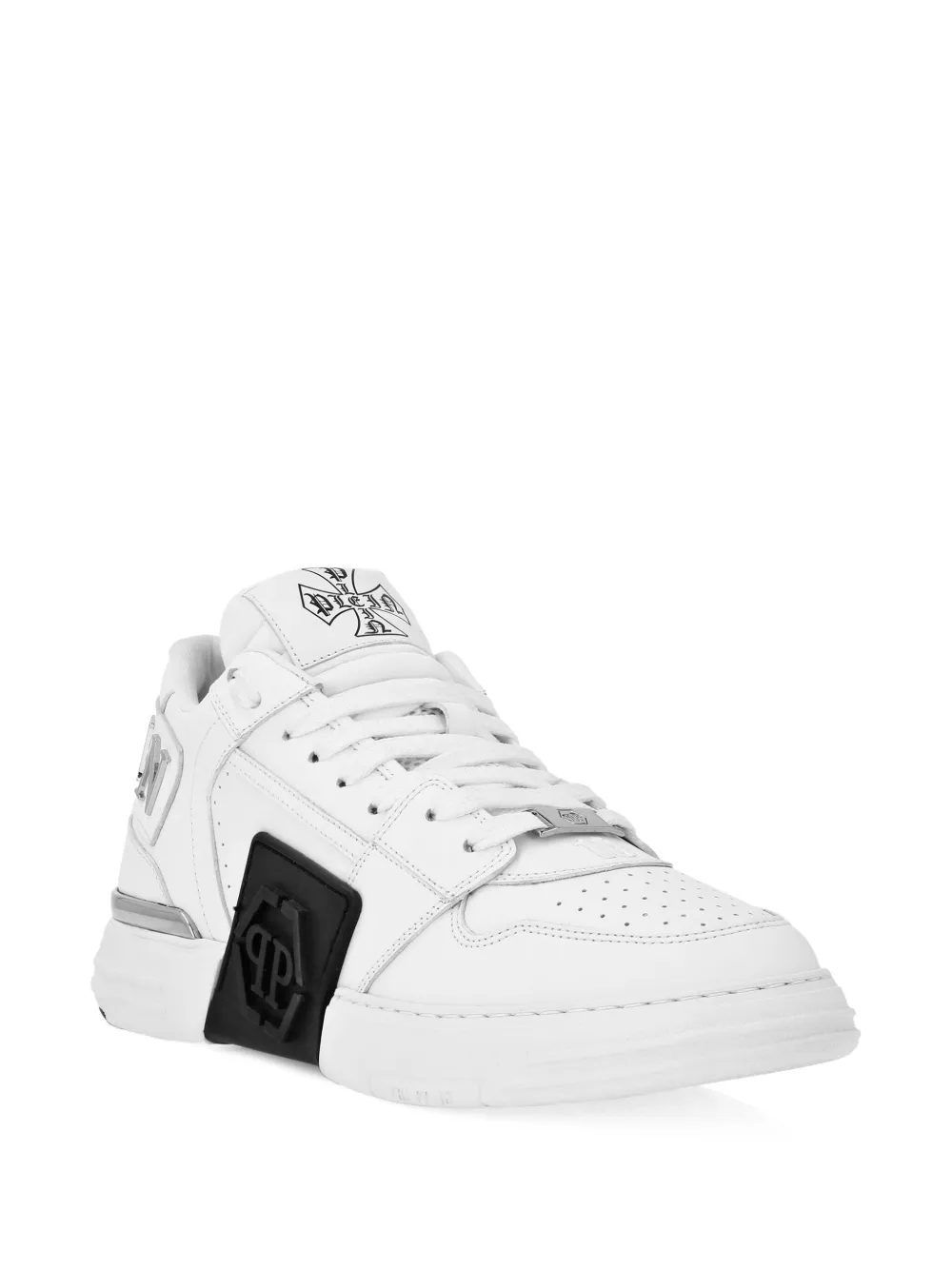 Philipp Plein Phantom Kicks logo-embellished panelled sneakers White