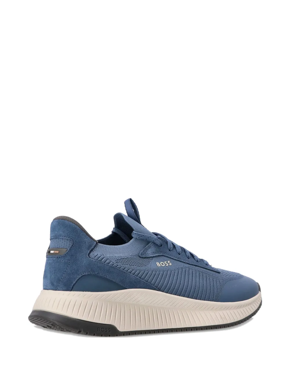 BOSS Sneakers met mesh vlakken Blauw