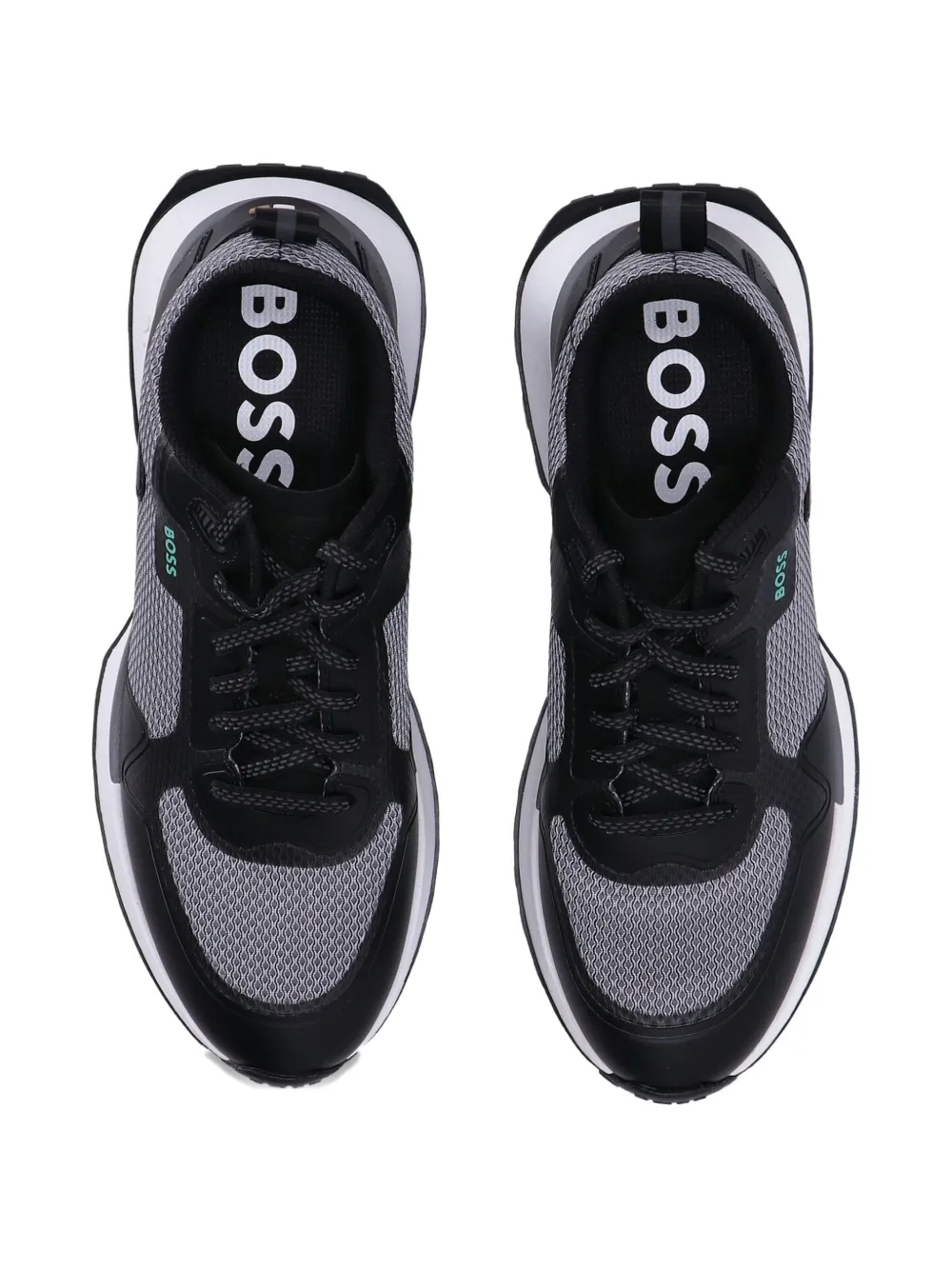 BOSS mesh-panel sneakers Black