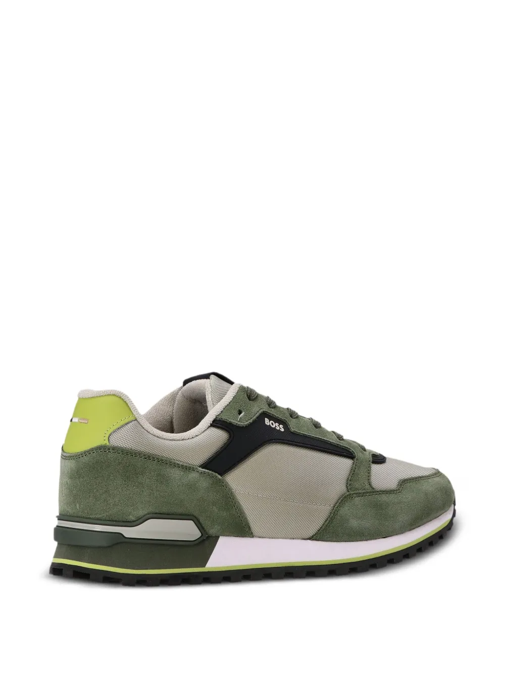BOSS Hardloopschoenen met mesh vlak Groen