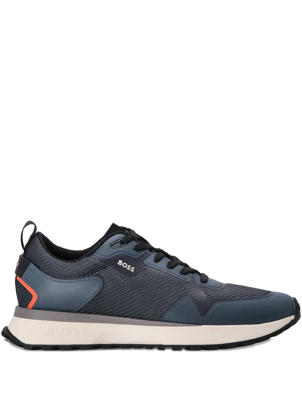BOSS baskets à empiècements en mesh | bleu | Image 1